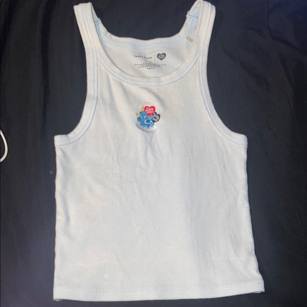 Teddy Fresh Care Bears tank top-BLEACH STAINED!!